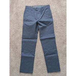 Charles Tyrwhitt Ultimate Non Iron Chino Mens 30x30 Airforce Blue Slim Fit NWT